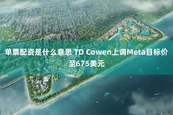 单票配资是什么意思 TD Cowen上调Meta目标价至675美元