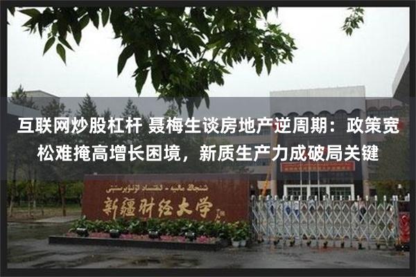 互联网炒股杠杆 聂梅生谈房地产逆周期：政策宽松难掩高增长困境，新质生产力成破局关键